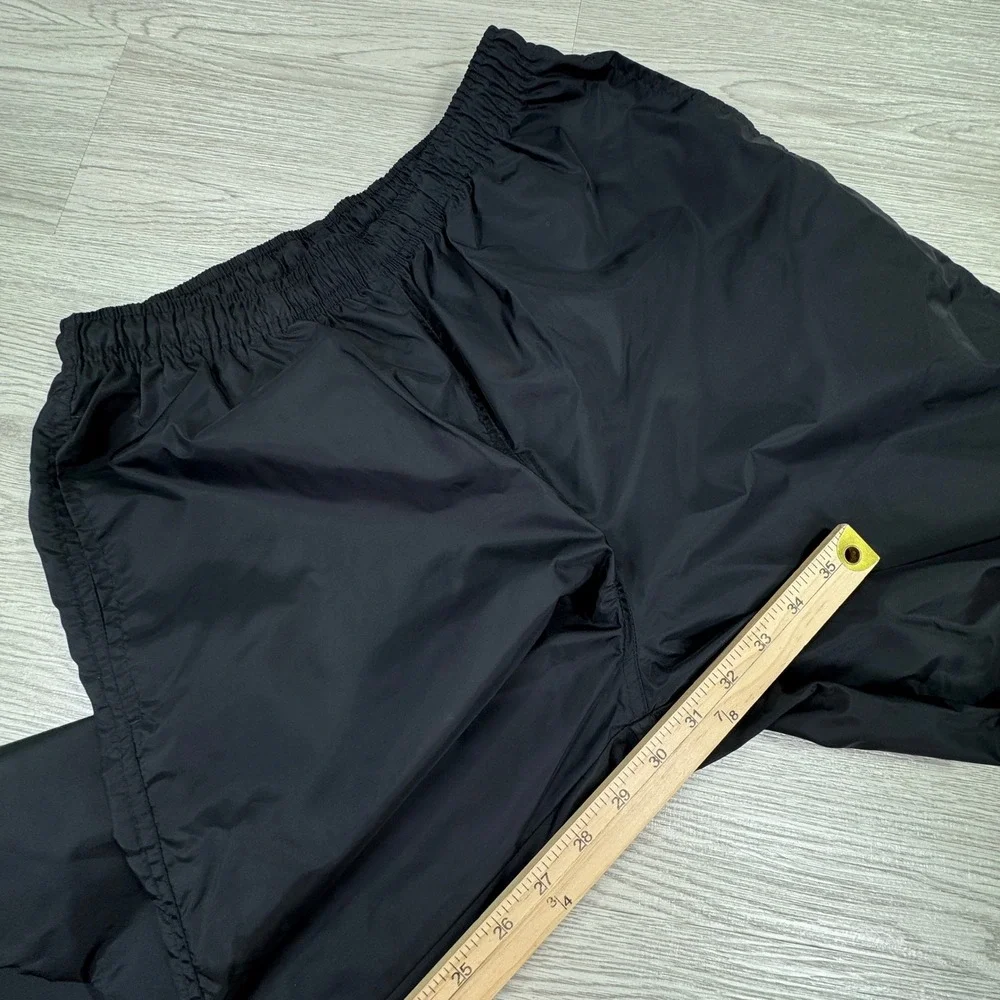 Nike Kids Pants Track Windbreaker Black Medium 8-10 Swoosh Elastic Waist Pocket